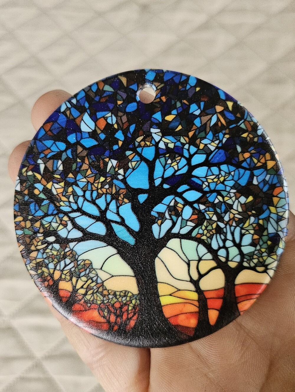 NEW Ceramic tree of life ornament